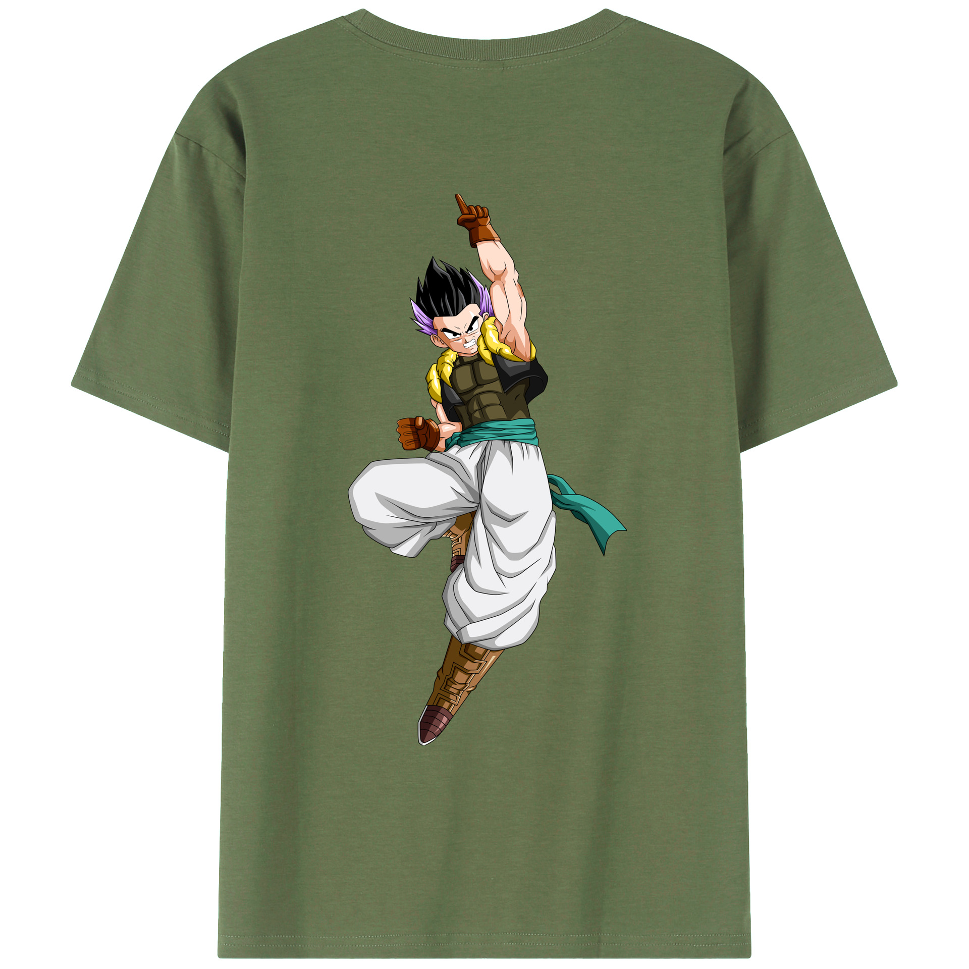 （画像用） ドラゴンボール 孫 悟飯（そんごはん）DRAGON BALL Son Gohan 綿100％ メンズ半袖Tシャツ（バックプリント） 通気性